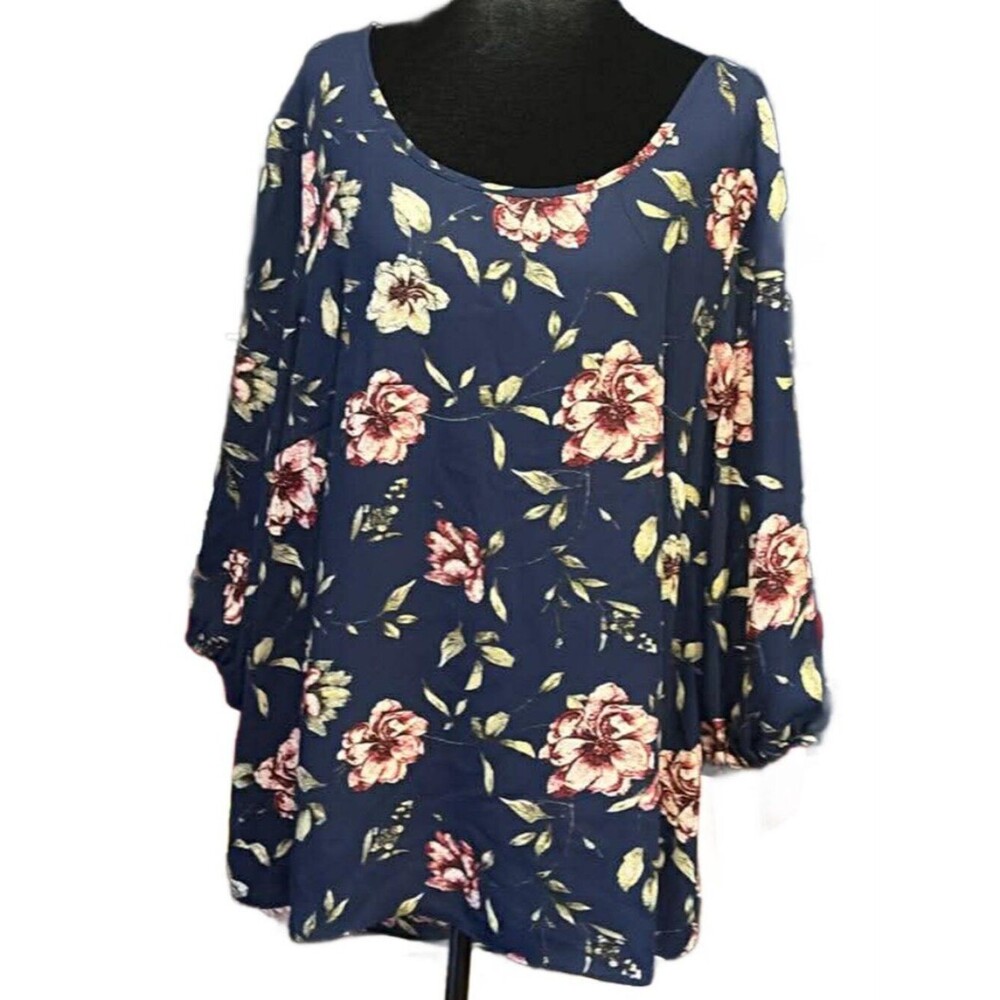 LAST CHANCE MOA MOA Bubble Sleeve Open Back Blouse